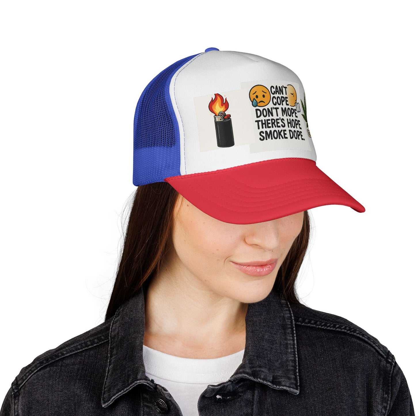 Inspirational Trucker Cap | Humor & Hope | Gifts for Smokers | Casual Wear | Unique Accessories