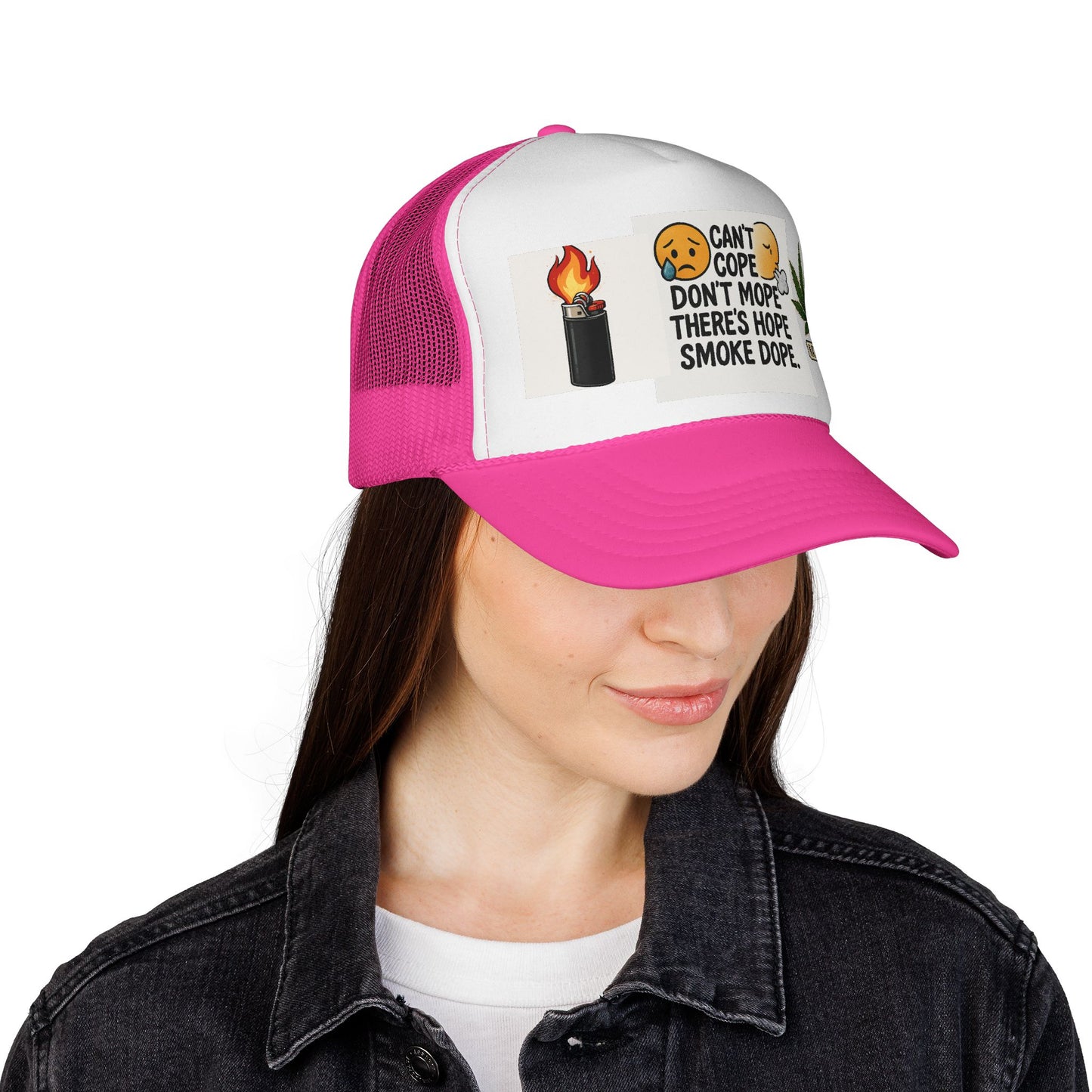 Inspirational Trucker Cap | Humor & Hope | Gifts for Smokers | Casual Wear | Unique Accessories