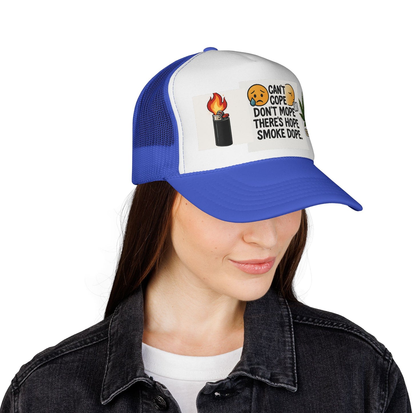 Inspirational Trucker Cap | Humor & Hope | Gifts for Smokers | Casual Wear | Unique Accessories