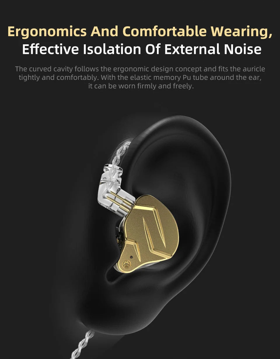 KZ ZSN Pro X 1DD 1BA Metal HIFI In Ear Earphone Bass Earbuds Hybrid Driver Sport Headset Very Low Voice For ZSX ZAX ASX EDX Z1
