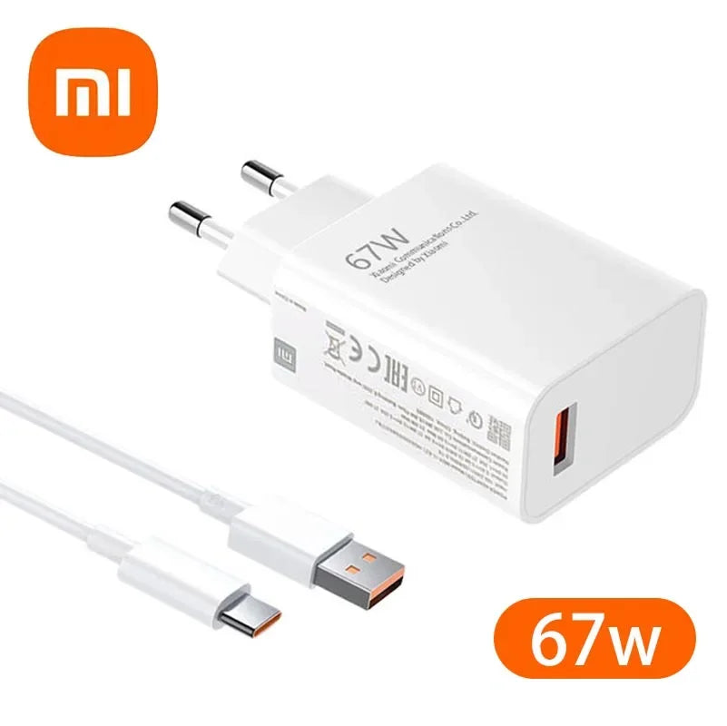Xiaomi 120W Original Charger Fast Charge 120W 67W 33W EU Wall Gan Charger Adapter For Redmi Note 12 13 Pro Plus Mi 14 13 Cable
