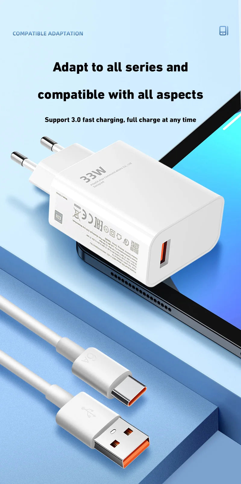 Xiaomi 120W Original Charger Fast Charge 120W 67W 33W EU Wall Gan Charger Adapter For Redmi Note 12 13 Pro Plus Mi 14 13 Cable