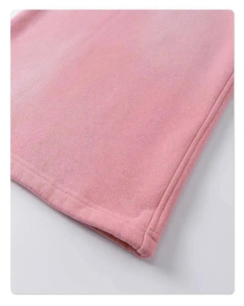 IEFB Spring New Trendy Sets Washed Sweatshirt Sweatpants Splash-ink Spray Dye Velvet Hoodies Autumn Male Wear Menwear 9W125