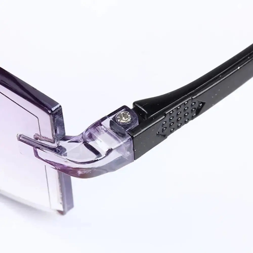 Intelligent Zoom Anti-blue Light Reading Glasses Frameless Cutting Edge Presbyopic Glasses Men and Women Presbyopic Glasses