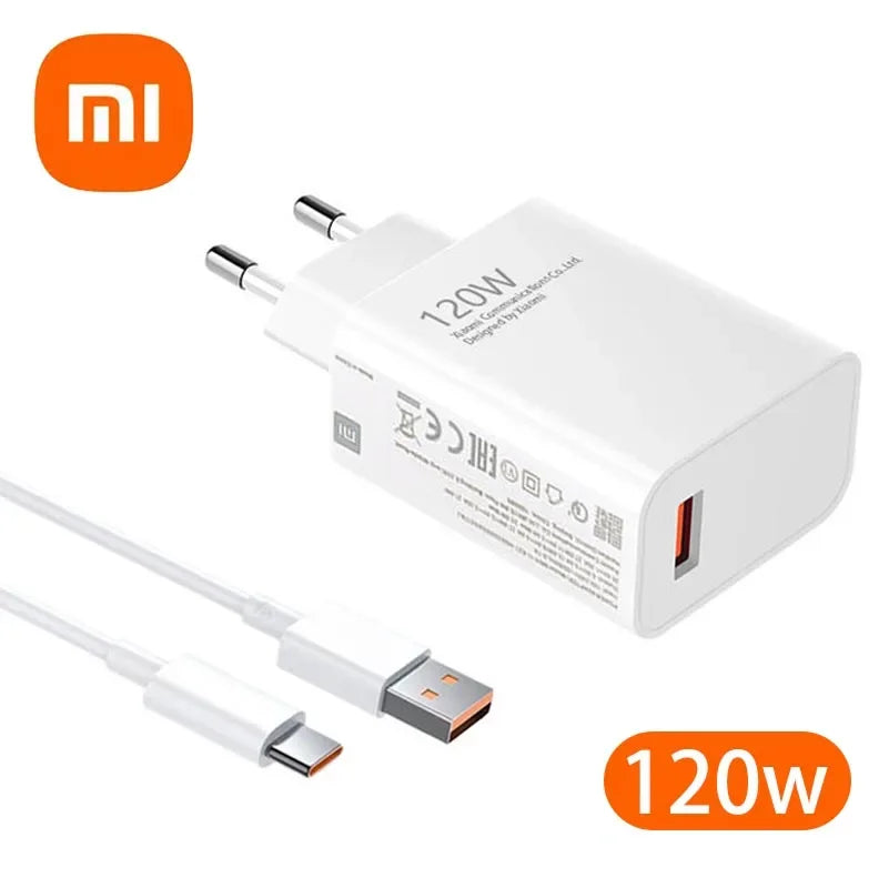 Xiaomi 120W Original Charger Fast Charge 120W 67W 33W EU Wall Gan Charger Adapter For Redmi Note 12 13 Pro Plus Mi 14 13 Cable