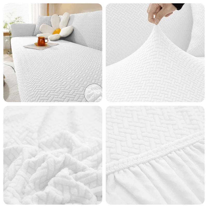 Jacquard Sofa Cover For Living Room Elastic Thick Jacquard Sofa Cover For Sofa L-shaped Corner Sofa Covers 1/2/3/4/5 Seater