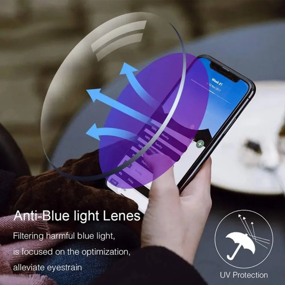 Intelligent Zoom Anti-blue Light Reading Glasses Frameless Cutting Edge Presbyopic Glasses Men and Women Presbyopic Glasses