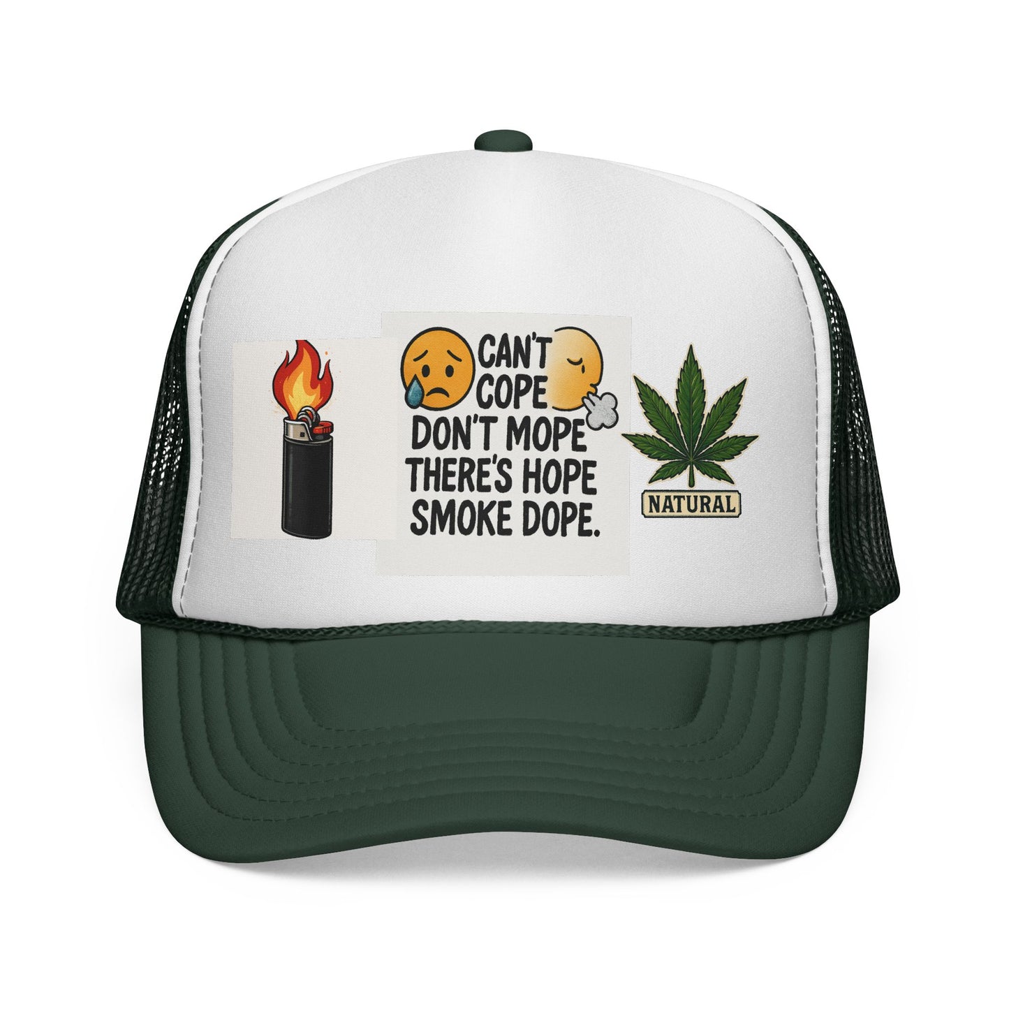 Inspirational Trucker Cap | Humor & Hope | Gifts for Smokers | Casual Wear | Unique Accessories