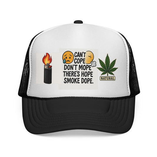 Inspirational Trucker Cap | Humor & Hope | Gifts for Smokers | Casual Wear | Unique Accessories