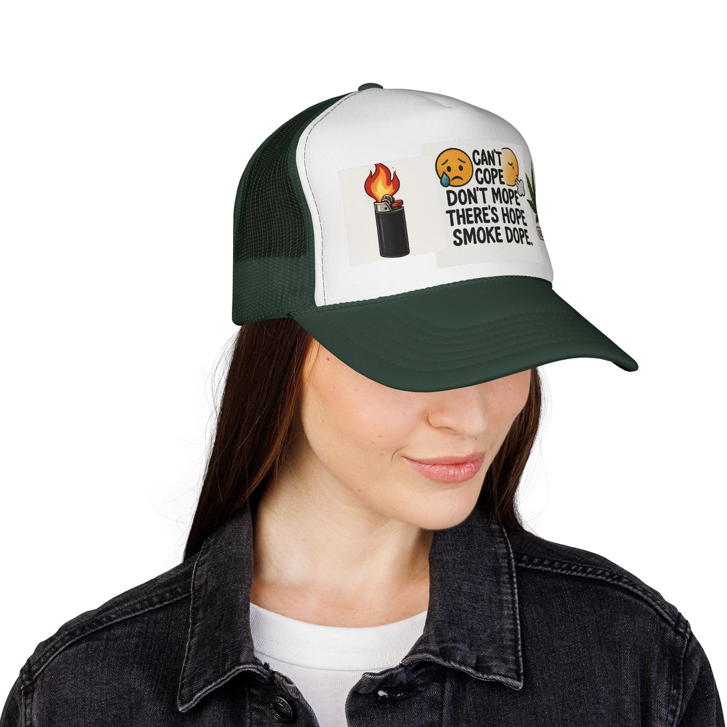 Inspirational Trucker Cap | Humor & Hope | Gifts for Smokers | Casual Wear | Unique Accessories