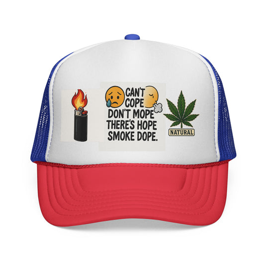Inspirational Trucker Cap | Humor & Hope | Gifts for Smokers | Casual Wear | Unique Accessories